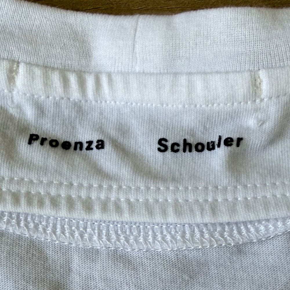 Proenza Schouler White Short Sleeve Tee - Picture 4 of 5